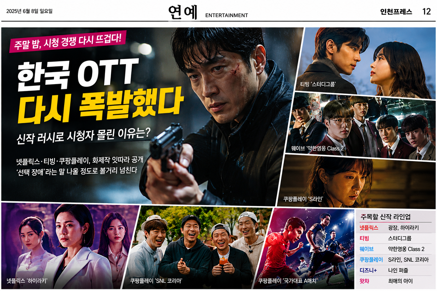 “한국 OTT 다시 폭발했다”…주말 밤 달군 신작 경쟁, 시청자 몰린 이유는?