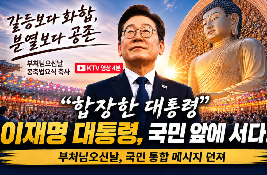 “합장한 대통령”…부처님오신날, 조용한 한마디에 시선 쏠렸다